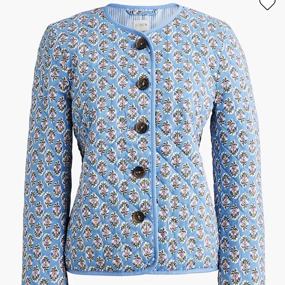 NWT J CREW Printed Floral Jacket, Size 6